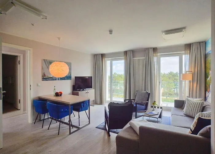 Dünenresidenz Prora - Skysuite mit Meerblick, 1 Schlafzimmer und Dachterrasse NP508